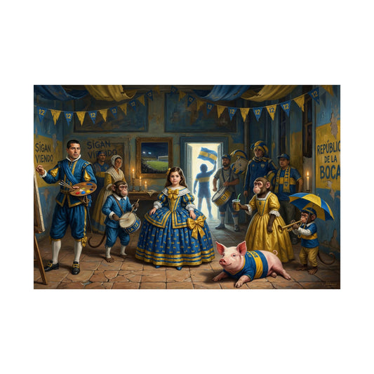 Satin Poster — Las Meninas Bosteras (300gsm Satin Art Print)